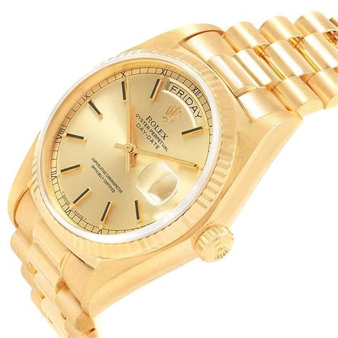 men's rolex gold|18 karat gold Rolex watch.